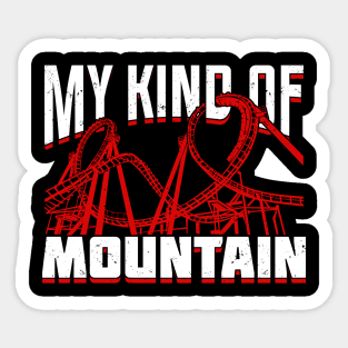 Amusement Park Roller Coaster Fan Gift Sticker